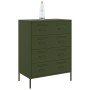 Aparador de acero verde oliva 68x39x89 cm de , Aparadores - Ref: Foro24-842986, Precio: 157,07 €, Descuento: %