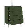 Aparador de acero verde oliva 68x39x89 cm de , Aparadores - Ref: Foro24-842986, Precio: 157,07 €, Descuento: %