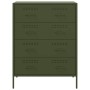 Aparador de acero verde oliva 68x39x89 cm de , Aparadores - Ref: Foro24-842986, Precio: 157,07 €, Descuento: %