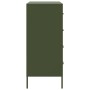 Aparador de acero verde oliva 68x39x89 cm de , Aparadores - Ref: Foro24-842986, Precio: 157,07 €, Descuento: %