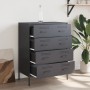 Aparador de acero gris antracita 68x39x89 cm de , Aparadores - Ref: Foro24-842984, Precio: 156,99 €, Descuento: %