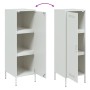 Aparador de acero blanco 36x39x113 cm de , Aparadores - Ref: Foro24-843011, Precio: 100,97 €, Descuento: %