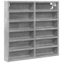 Vitrina de madera de ingeniería gris hormigón 60x8,5x58 cm de , Estantes y estanterías - Ref: Foro24-847964, Precio: 40,72 €,...