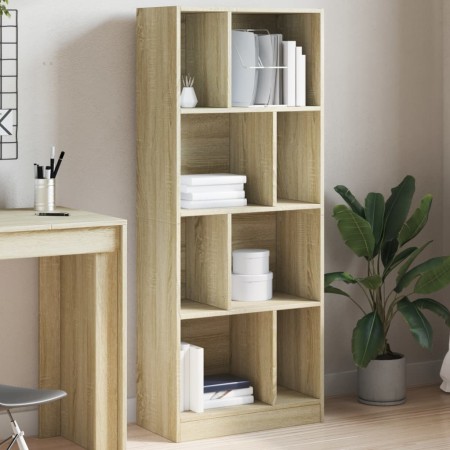 Estantería madera de ingeniería roble Sonoma 57x28,5x141 cm de , Librerías y estanterías - Ref: Foro24-847998, Precio: 71,77 ...