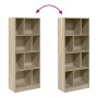 Estantería madera de ingeniería roble Sonoma 57x28,5x141 cm de , Librerías y estanterías - Ref: Foro24-847998, Precio: 71,77 ...