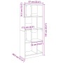 Estantería madera de ingeniería roble Sonoma 57x28,5x141 cm de , Librerías y estanterías - Ref: Foro24-847998, Precio: 71,77 ...