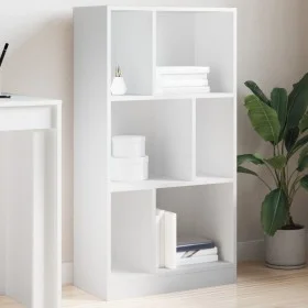 Estantería de madera de ingeniería blanca 57x28,5x141 cm de , Librerías y estanterías - Ref: Foro24-848003, Precio: 61,99 €, ...