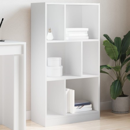 Estantería de madera de ingeniería blanca 57x28,5x141 cm de , Librerías y estanterías - Ref: Foro24-848003, Precio: 62,92 €, ...