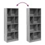 Estantería madera de ingeniería gris Sonoma 57x28,5x141 cm de , Librerías y estanterías - Ref: Foro24-848001, Precio: 70,66 €...