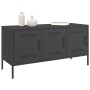 Mueble para TV de acero negro 100,5x39x50,5 cm de , Muebles TV - Ref: Foro24-842946, Precio: 93,91 €, Descuento: %