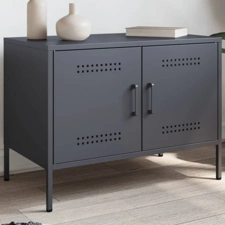 Mueble de TV acero gris antracita 68x39x50,5 cm de , Muebles TV - Ref: Foro24-842938, Precio: 77,96 €, Descuento: %