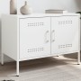 Mueble de TV de acero blanco 68x39x50,5 cm de , Muebles TV - Ref: Foro24-842944, Precio: 79,00 €, Descuento: %