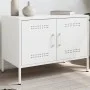 Mueble de TV de acero blanco 68x39x50,5 cm de , Muebles TV - Ref: Foro24-842944, Precio: 77,48 €, Descuento: %
