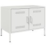 Mueble de TV de acero blanco 68x39x50,5 cm de , Muebles TV - Ref: Foro24-842944, Precio: 79,00 €, Descuento: %