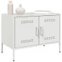 Mueble de TV de acero blanco 68x39x50,5 cm de , Muebles TV - Ref: Foro24-842944, Precio: 77,48 €, Descuento: %