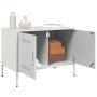 Mueble de TV de acero blanco 68x39x50,5 cm de , Muebles TV - Ref: Foro24-842944, Precio: 79,00 €, Descuento: %