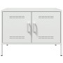 Mueble de TV de acero blanco 68x39x50,5 cm de , Muebles TV - Ref: Foro24-842944, Precio: 79,00 €, Descuento: %