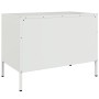 Mueble de TV de acero blanco 68x39x50,5 cm de , Muebles TV - Ref: Foro24-842944, Precio: 79,00 €, Descuento: %