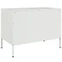 Mueble de TV de acero blanco 68x39x50,5 cm de , Muebles TV - Ref: Foro24-842944, Precio: 77,48 €, Descuento: %