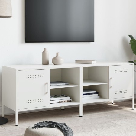 Muebles de TV 2 piezas acero blanco 68x39x50,5 cm de , Muebles TV - Ref: Foro24-843005, Precio: 136,85 €, Descuento: %