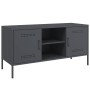 Mueble de TV de acero gris antracita 100,5x39x50,5 cm de , Muebles TV - Ref: Foro24-842990, Precio: 98,30 €, Descuento: %