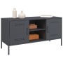 Mueble de TV de acero gris antracita 100,5x39x50,5 cm de , Muebles TV - Ref: Foro24-842990, Precio: 98,30 €, Descuento: %