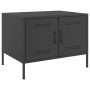 Mesa de centro acero laminado en frío negro 68x50x50,5 cm de , Mesas de centro - Ref: Foro24-843030, Precio: 85,47 €, Descuen...