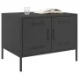 Mesa de centro acero laminado en frío negro 68x50x50,5 cm de , Mesas de centro - Ref: Foro24-843030, Precio: 84,52 €, Descuen...