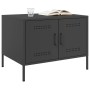 Mesa de centro acero laminado en frío negro 68x50x50,5 cm de , Mesas de centro - Ref: Foro24-843030, Precio: 85,47 €, Descuen...