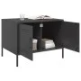 Mesa de centro acero laminado en frío negro 68x50x50,5 cm de , Mesas de centro - Ref: Foro24-843030, Precio: 84,52 €, Descuen...