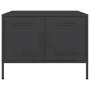 Mesa de centro acero laminado en frío negro 68x50x50,5 cm de , Mesas de centro - Ref: Foro24-843030, Precio: 84,52 €, Descuen...