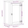 Armario de baño de pared Corona madera maciza pino 45x27x64,5cm de , Muebles de baño - Ref: Foro24-4013401, Precio: 91,90 €, ...