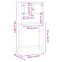 Mueble de baño para lavadora Corona madera maciza de pino de , Muebles de baño - Ref: Foro24-4013408, Precio: 120,10 €, Descu...