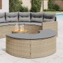 Taburete de jardín con cojines ratán sintético beige de , Otomanas de exterior - Ref: Foro24-369089, Precio: 173,13 €, Descue...