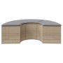Taburete de jardín con cojines ratán sintético beige de , Otomanas de exterior - Ref: Foro24-369089, Precio: 173,13 €, Descue...