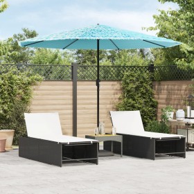 Sombrilla de jardín con poste de acero azul 324x324x247 cm de , Sombrillas - Ref: Foro24-4005110, Precio: 105,05 €, Descuento: %