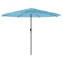 Sombrilla de jardín con poste de acero azul 324x324x247 cm de , Sombrillas - Ref: Foro24-4005110, Precio: 105,05 €, Descuento: %