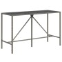 Juego de bar de jardín de 9 piezas con cojines ratán PE gris de , Conjuntos de jardín - Ref: Foro24-3261475, Precio: 502,44 €...