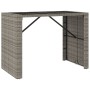 Juego de bar de jardín 7 piezas con cojines ratán PE gris de , Conjuntos de jardín - Ref: Foro24-3261511, Precio: 556,67 €, D...