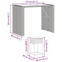 Juego de bar de jardín 7 piezas con cojines ratán PE gris de , Conjuntos de jardín - Ref: Foro24-3261511, Precio: 556,67 €, D...
