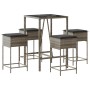 Juego de bar de jardín de 5 piezas con cojines ratán PE gris de , Conjuntos de jardín - Ref: Foro24-3261463, Precio: 309,64 €...