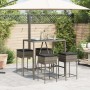 Juego de bar de jardín de 5 piezas con cojines ratán PE gris de , Conjuntos de jardín - Ref: Foro24-3261468, Precio: 331,98 €...