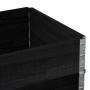 Collares de palets 2 uds madera maciza de pino negro 80x60 cm de , Plataformas de carga y palés - Ref: Foro24-4010269, Precio...