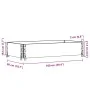 Collar de palet madera maciza de pino marrón 100x50 cm de , Plataformas de carga y palés - Ref: Foro24-4010281, Precio: 39,76...