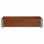 Collar de palet madera maciza de pino marrón 100x100 cm de , Plataformas de carga y palés - Ref: Foro24-4010288, Precio: 46,6...