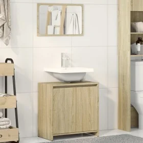 Bathroom furniture set 2 pieces plywood Sonoma oak by , bathroom vanities - Ref: Foro24-849610, Price: 57,26 €, Discount: %