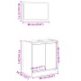 Set de muebles de baño 2 pzas madera contrachapada roble Sonoma de , Tocadores de baño - Ref: Foro24-849610, Precio: 55,45 €,...