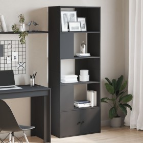 Estantería de madera de ingeniería negra 70x36x189 cm de , Librerías y estanterías - Ref: Foro24-3295318, Precio: 115,05 €, D...