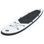 Juego de tabla de paddle surf hinchable blanco y negro de vidaXL, Paddleboards - Ref: Foro24-92730, Precio: 246,96 €, Descuen...