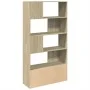 Estantería de madera de ingeniería roble Sonoma 100x36x189 cm de , Librerías y estanterías - Ref: Foro24-3295326, Precio: 150...